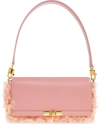 Dolce & Gabbana Marlene Schoudertas - Dames - Schoudertassen - Roze - ONE Size - Leer - Tassen