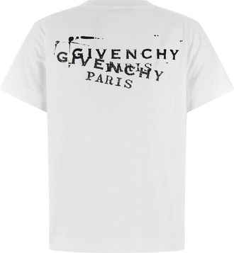 Givenchy Logo-Stamp Print T-Shirt - White
