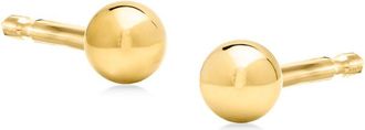 Canaria Canaria Italian 3mm 10kt Yellow Gold Ball Stud Earrings