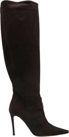 Roberto Festa Milano Klaria Haklaars - Dames - Laarzen met Hak - Bruin - 37 1/2 EU - Su&egrave;de - Schoenen