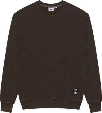 Obey Crewneck Sweatshirt - Heren - Sweatshirts - Bruin - L - Katoen - Hoodies & sweatvesten