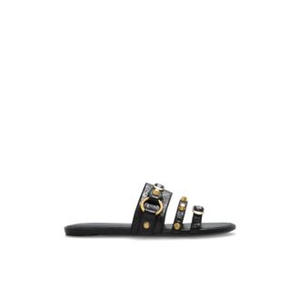 Balenciaga Sliders, female, Black, Size: 10 US Slides City