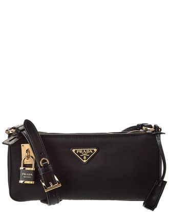 Prada Small Re-Nylon & Leather Shoulder Bag