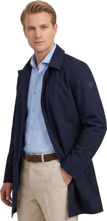 People of Shibuya mantel jas People of Shibuya Toshiro navy polyester lang