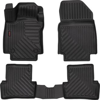 OEM Alfombrillas De Goma 3d Para Renault Clio Iv (grandtour, Familiar, Hatchback, 2013-) - Borde De 5 Cm