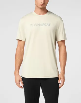 Plein Sport Reflective T-Shirt Round Neck Ss Men in Grey at Nordstrom, Size Xxx-Large