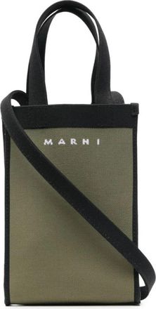 Marni Gebreide Crossbody Tote Bag - Heren - Handtassen - Groen - ONE Size - Polyester - Tassen