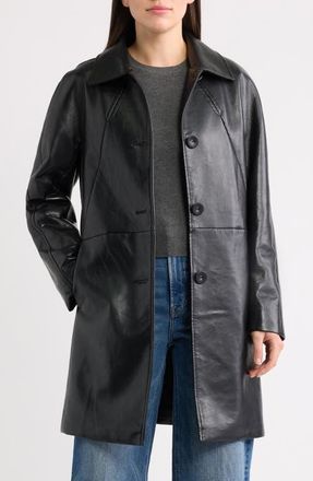 Bernardo Recycled Leather Jacket in Black at Nordstrom, Size Xx-Large
