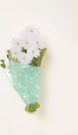 Fat Face FatFace Green Flower Bouquet Claw Clip