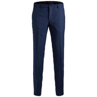 Jack & Jones Elegante Broek Medieval Blue - Heren - Nette broeken - Blauw - 4XL - Polyester - Broeken