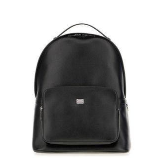 Dolce & Gabbana Dolce & Gabbana Black Leather Backpack