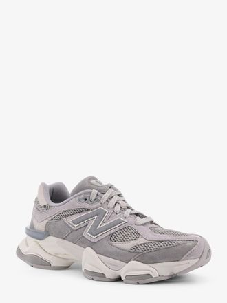 New Balance Mens Low-Top Sneakers 9060 Grey Mesh And Suede Polyester Trainers