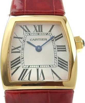 Cartier Pre-owned Metal watches - Dames - Vintage Horloges - Rood - ONE Size - Tweed - Vintage