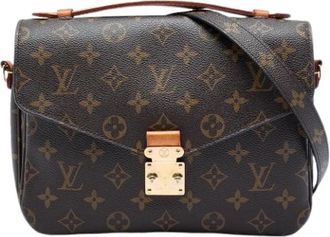 Louis Vuitton Pre-owned Pochette Metis - Dames - Vintage Handtas - Bruin - ONE Size - Leer - Vintage