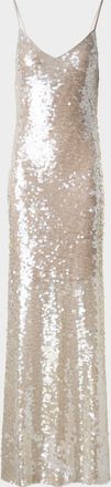 Akris Sleeveless Sequin Gown