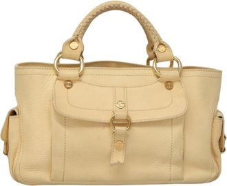 Celine Boogie Beige Leather Handbag (Pre-Owned)
