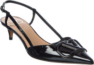 Valentino Vlogo Signature 38 Patent Slingback Pump