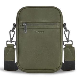 Champs Luggage Onyx / Leather Vertical Cross-Body Bag