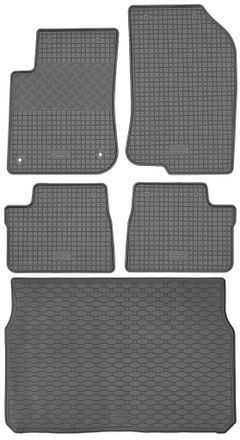 OEM Juego De Alfombrillas De Goma Para Coche Y Alfombrilla Para Maletero Peugeot 208 I Hatchback (de Marzo De 2012 A Mayo De 2019)