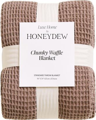 Honeydew Intimates Chunky Waffle Stitched Cotton Throw in Taupe at Nordstrom Rack