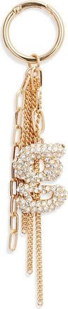 Chelsea28 Pav&eacute; Crystal Inital Bag Charm in G- Clear- Gold at Nordstrom