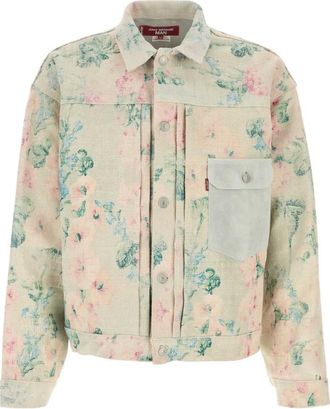 Junya Watanabe Beige Floral Print Jacket