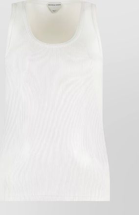 Bottega Veneta ribbed sleeveless top with scoop neck