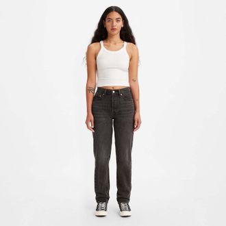 Levi's Womens Levis 501 81 Jeans in Black Cotton - Size 25W/32L