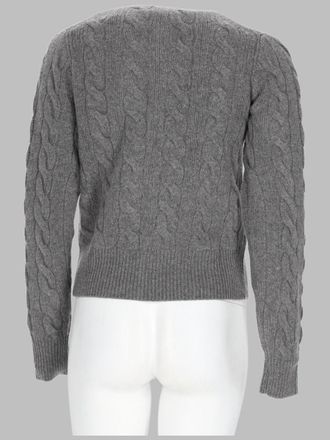 Polo Ralph Lauren Cable-Knit Wool & Cashmere Cardigan - Gray