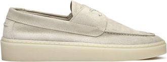 WALK LONDON Walk London Mens Cannes Shoes - White Suede - Size UK 12