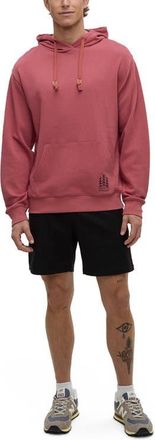 tentree Getaway Relaxed Hoodie in Rosewood/graphite at Nordstrom, Size X-Large