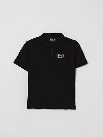 Emporio Armani Polo in cotone Piquet con logo EA7