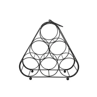 Foreside Home And Garden Six Bottle Wine Holder Black Metal at Nordstrom
