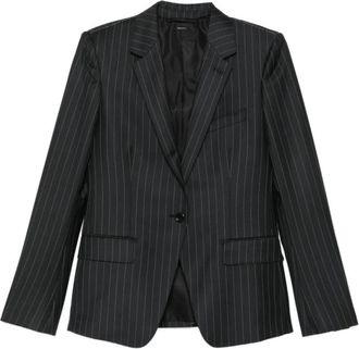Tom Ford Pinstripe Blazer - Dames - Blazers - Zwart - XS - Wol - Jassen