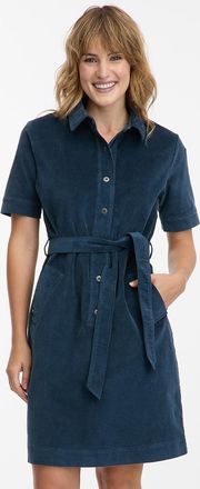 Ragwear Midikleid RAGWEAR ROZYNA CORDY, Damen, Gr. XXL, N-Gr, petrol, Jersey, Obermaterial: 98% Baumwolle, 2% Elasthan, unifarben, regular fit ca. Mitte Knie,