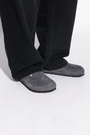 Birkenstock Boston BS Slides, Mens, Grey