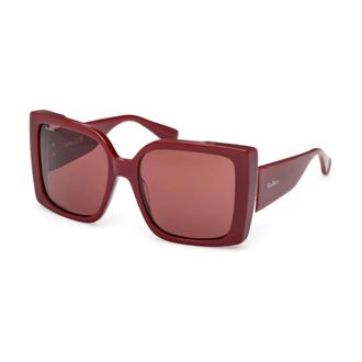 Max Mara Accessoires, unisex, Rood, ONE Size, Mm 0131 Hinge Zonnebril