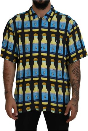 Dolce & Gabbana Casual Shirt met Korte Mouwen - Heren - Korte mouwen Overhemden - Veelkleurig - XS - Overhemden