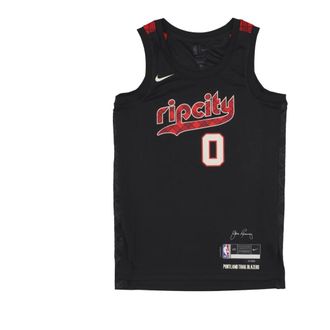 Nike Sportswear, male, Black, Size: 2XL City Edition Swingman Jersey Damian Lillard