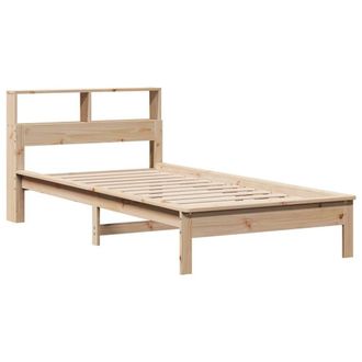Berkfield Home Decorative Bookcase Bed without Mattress 90x200 cm Solid Wood Pine in Light Tan