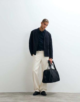 Arket Blazer in puro cotone blu navy