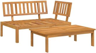 vidaXL Garden Pallet Sofa Set 2 pcs Solid Wood Acacia Vidaxl