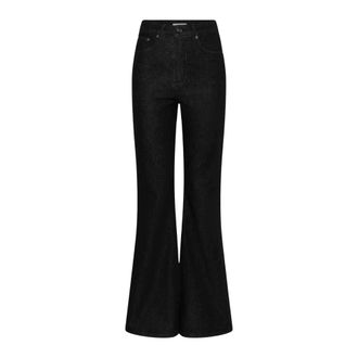 Gestuz Jeans, Dames, Zwart, W30, Katoen, GZemulina HW Flared Jeans