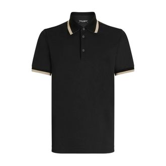 Dolce & Gabbana Polo Shirts, male, Black, Size: 3XL Classic Polo T-Shirt in Various Colors