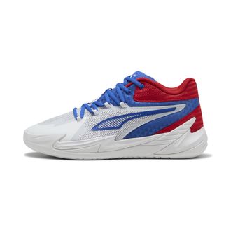 Puma Mens Dagger Basketball Shoes, White-mountain Blue-for All Time Red Ah25, 10.5 UK
