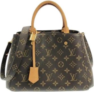 Louis Vuitton Pre-owned Monogram Canvas Handbag - Dames - Vintage Handtas - Bruin - ONE Size - Vintage