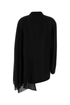 Balenciaga 839280tin13 1000 Black Exterior: Silk Maglie Sweater
