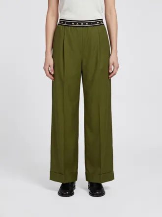 Marni Virgin Wool Palazzo Trousers