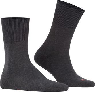 Falke Gender Inclusive Run Crew Socks in Dark Grey at Nordstrom, Size Xxx-Large