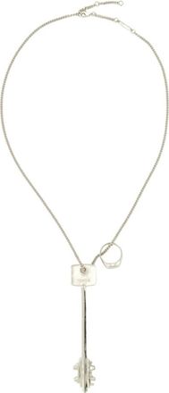 Paco Rabanne Key Necklace - Dames - Kettingen - Grijs - ONE Size - Accessoires